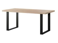 Table à Manger 180 Cm Pieds Métal Eden - Naturel