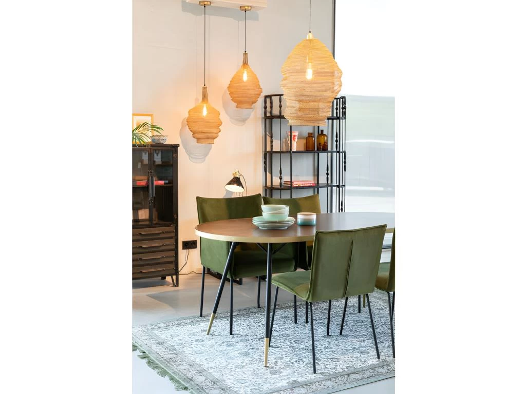 DENISE XL - Table De Repas Ovale Art Déco L180 4 DENISE XL - Table De Repas Ovale Art Déco L180 – Image 2