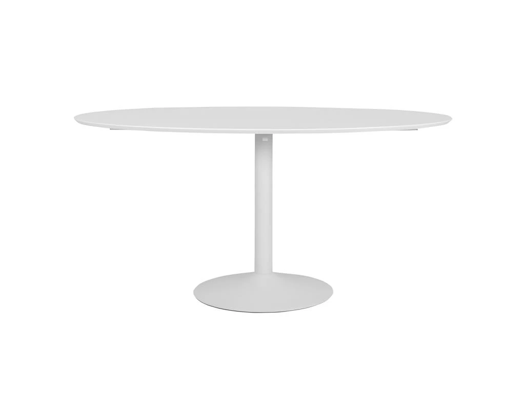 Taco Elipse - Table à Manger En Bois 160x110 - Couleur - Blanc 3 Taco Elipse - Table à Manger En Bois 160x110 - Couleur - Blanc