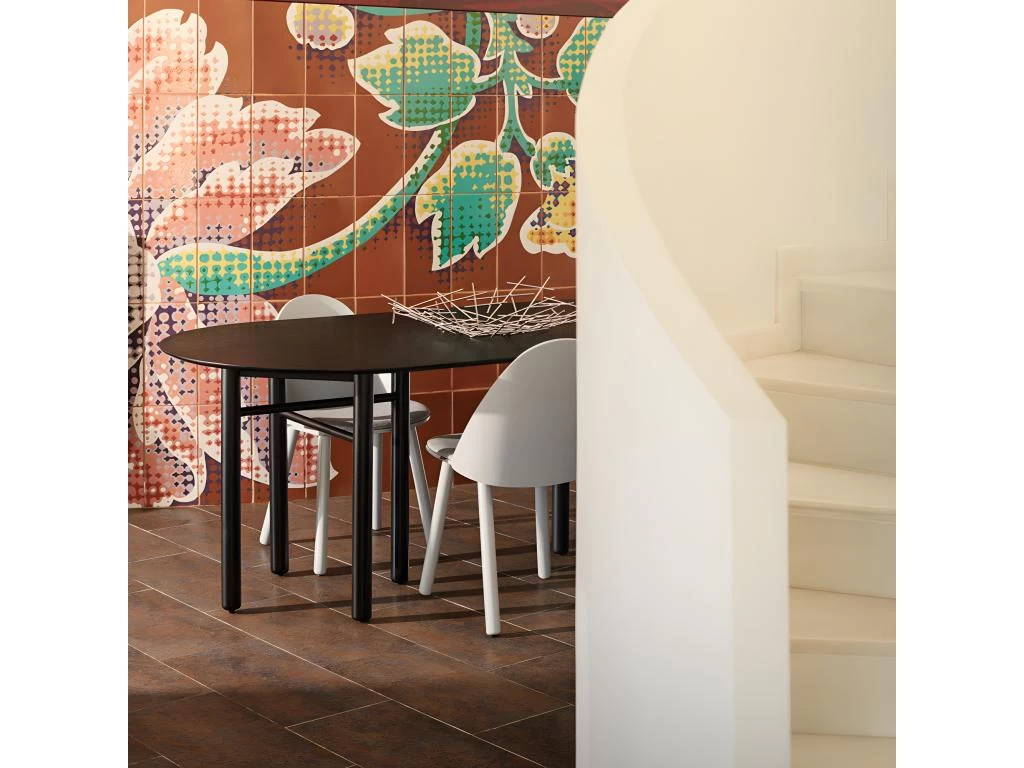 Junco - Table à Manger Ovale En Bois 200x100cm - Couleur - Noir 4 Junco - Table à Manger Ovale En Bois 200x100cm - Couleur - Noir – Image 2