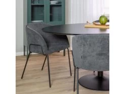 Taco Elipse - Table à Manger En Bois 160x110 - Couleur - Noir 17 Taco Elipse - Table à Manger En Bois 160x110 - Couleur - Noir -Magasin de meubles de restaurant table a manger 13297679