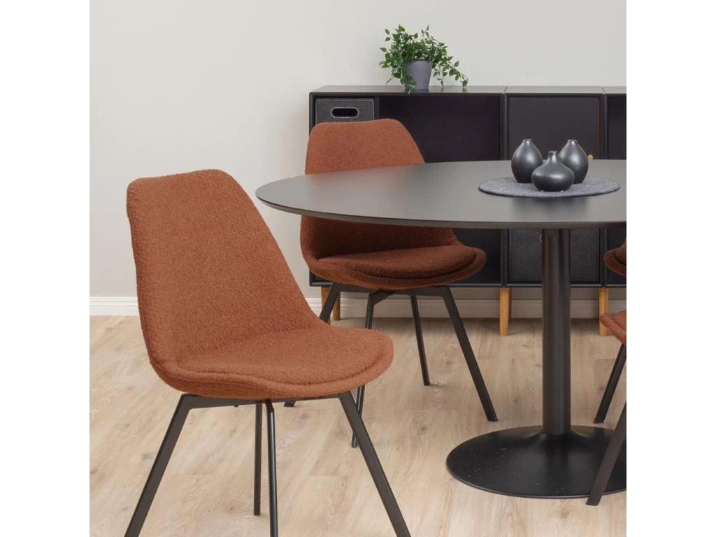 Taco Elipse - Table à Manger En Bois 160x110 - Couleur - Noir 10 Taco Elipse - Table à Manger En Bois 160x110 - Couleur - Noir – Image 8