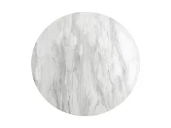 Bolzano - Table à Manger Ronde Effet Marbre ø110cm - Couleur - Blanc -Magasin de meubles de restaurant table a manger 13297785