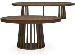 Table Ovale Extensible Eliza Bois Noisette 8 Table Ovale Extensible Eliza Bois Noisette -Magasin de meubles de restaurant table a manger 13698027
