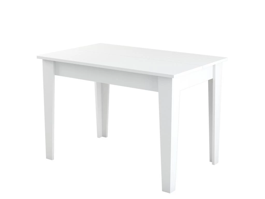 Table De Cuisine, 100% Aggloméré Plaqué Mélamine, Couleur Blanche 110x75x72 3 Table De Cuisine, 100% Aggloméré Plaqué Mélamine, Couleur Blanche 110x75x72