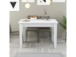 Table De Cuisine, 100% Aggloméré Plaqué Mélamine, Couleur Blanche 110x75x72 10 Table De Cuisine, 100% Aggloméré Plaqué Mélamine, Couleur Blanche 110x75x72 -Magasin de meubles de restaurant table a manger 14280099