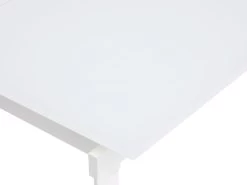 Table à Manger Extensible 4 à 14 Couverts En Verre Trempé Et Métal - Blanc - CHELDY -Magasin de meubles de restaurant table a manger 14290809