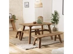 ANDRIAN - Table à Manger 140x75cm Bois Pin Recyclé 9 ANDRIAN - Table à Manger 140x75cm Bois Pin Recyclé -Magasin de meubles de restaurant table a manger 14657125