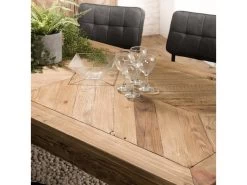 ANDRIAN - Table à Manger Rectangulaire Marron 200x90cm Bois Pin Recyclé 9 ANDRIAN - Table à Manger Rectangulaire Marron 200x90cm Bois Pin Recyclé -Magasin de meubles de restaurant table a manger 14694603