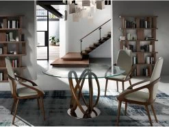 Table à Manger En Verre Trempé Noyer 1021 ANGEL CERDA 11 Table à Manger En Verre Trempé Noyer 1021 ANGEL CERDA -Magasin de meubles de restaurant table a manger 14718817