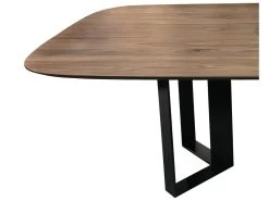 Table Ovale Noyer Naturel Et Métal - 220L X 115P 9 Table Ovale Noyer Naturel Et Métal - 220L X 115P -Magasin de meubles de restaurant table a manger 15163631