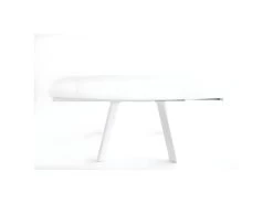 Table De Repas Extensible "Bruta" 130cm Blanc -Magasin de meubles de restaurant table a manger 15164259