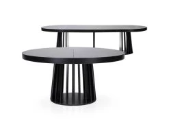 Table Ovale Extensible Eliza Noir 8 Table Ovale Extensible Eliza Noir -Magasin de meubles de restaurant table a manger 15164707