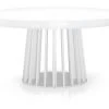 Table Ovale Extensible Eliza Blanc -Magasin de meubles de restaurant table a manger 15164993