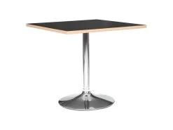 Table De Repas Déco "Horacio" 74cm Argent & Noir