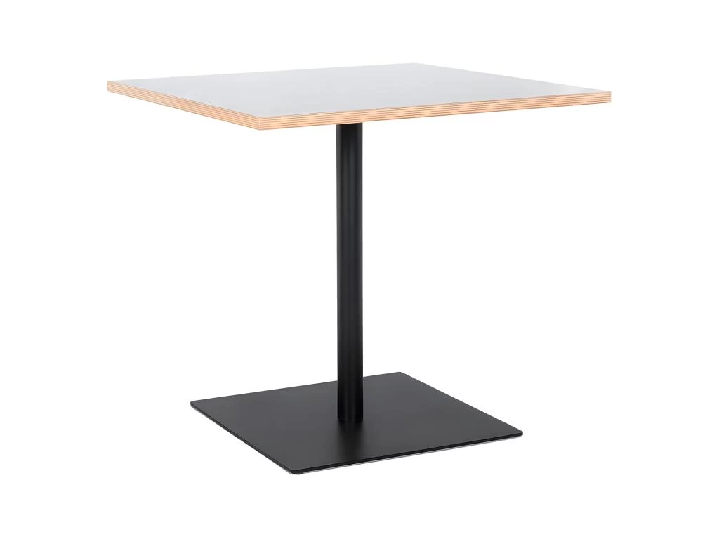 Table De Repas Carrée "Polanzia" 80cm Blanc & Noir 3 Table De Repas Carrée "Polanzia" 80cm Blanc & Noir