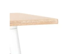 Table De Repas Industrielle "Nevada" 76cm Blanc -Magasin de meubles de restaurant table a manger 15187387