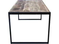 Table De Repas En Bois "Salico" 180cm Marron & Noir 7 Table De Repas En Bois "Salico" 180cm Marron & Noir -Magasin de meubles de restaurant table a manger 15187423