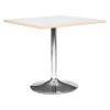 Table De Repas Déco "Horacio" 74cm Argent & Blanc -Magasin de meubles de restaurant table a manger 15187955