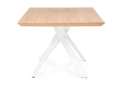 Table à Manger Bois "Laby" 200cm Naturel & Blanc -Magasin de meubles de restaurant table a manger 15187997