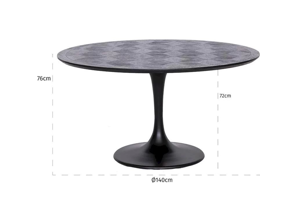 Table à Dîner Blax 140Ø 5 Table à Dîner Blax 140Ø – Image 3