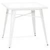 Table De Repas Vintage "Calaco" 76cm Blanc -Magasin de meubles de restaurant table a manger 15450377