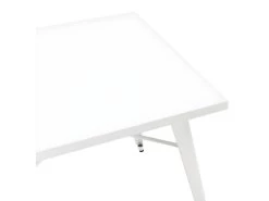 Table De Repas Vintage "Calaco" 76cm Blanc -Magasin de meubles de restaurant table a manger 15450383