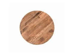 Table De Repas Ronde En Bois "Tibet" 120cm Marron -Magasin de meubles de restaurant table a manger 15465091