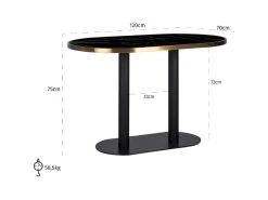 Table A Diner Zenza Ovale 11 Table A Diner Zenza Ovale -Magasin de meubles de restaurant table a manger 15466829