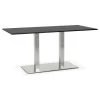 Table Design "Mississippi" 160cm Noir -Magasin de meubles de restaurant table a manger 15466873