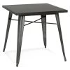 Table De Repas Vintage "Calaco" 76cm Gris Foncé -Magasin de meubles de restaurant table a manger 15467521