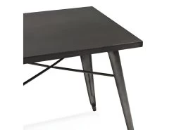 Table De Repas Vintage "Calaco" 76cm Gris Foncé -Magasin de meubles de restaurant table a manger 15467529