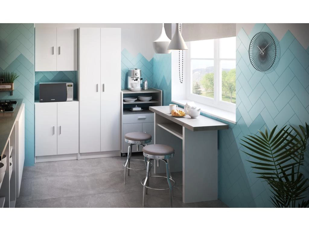 Table Extensible Système D'Ouverture En Livre De 35 à 70 Cm Tavolo - L120 Cm 4 Table Extensible Système D'Ouverture En Livre De 35 à 70 Cm Tavolo - L120 Cm – Image 2