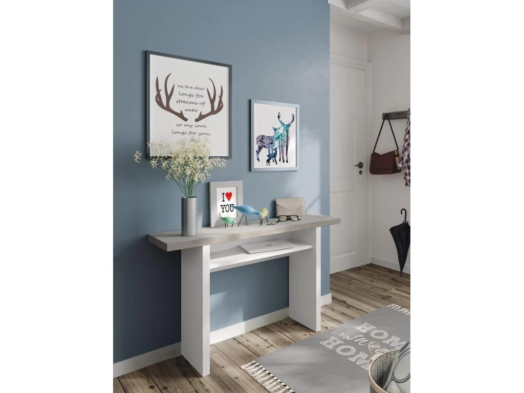 Table Extensible Système D'Ouverture En Livre De 35 à 70 Cm Tavolo - L120 Cm 5 Table Extensible Système D'Ouverture En Livre De 35 à 70 Cm Tavolo - L120 Cm – Image 3