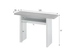 Table Extensible Système D'Ouverture En Livre De 35 à 70 Cm Tavolo - L120 Cm 17 Table Extensible Système D'Ouverture En Livre De 35 à 70 Cm Tavolo - L120 Cm -Magasin de meubles de restaurant table a manger 15875065