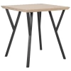 Table 70 X 70 Cm Bois Clair Et Noir BRAVO 2 Table 70 X 70 Cm Bois Clair Et Noir BRAVO -Magasin de meubles de restaurant table a manger 16223527