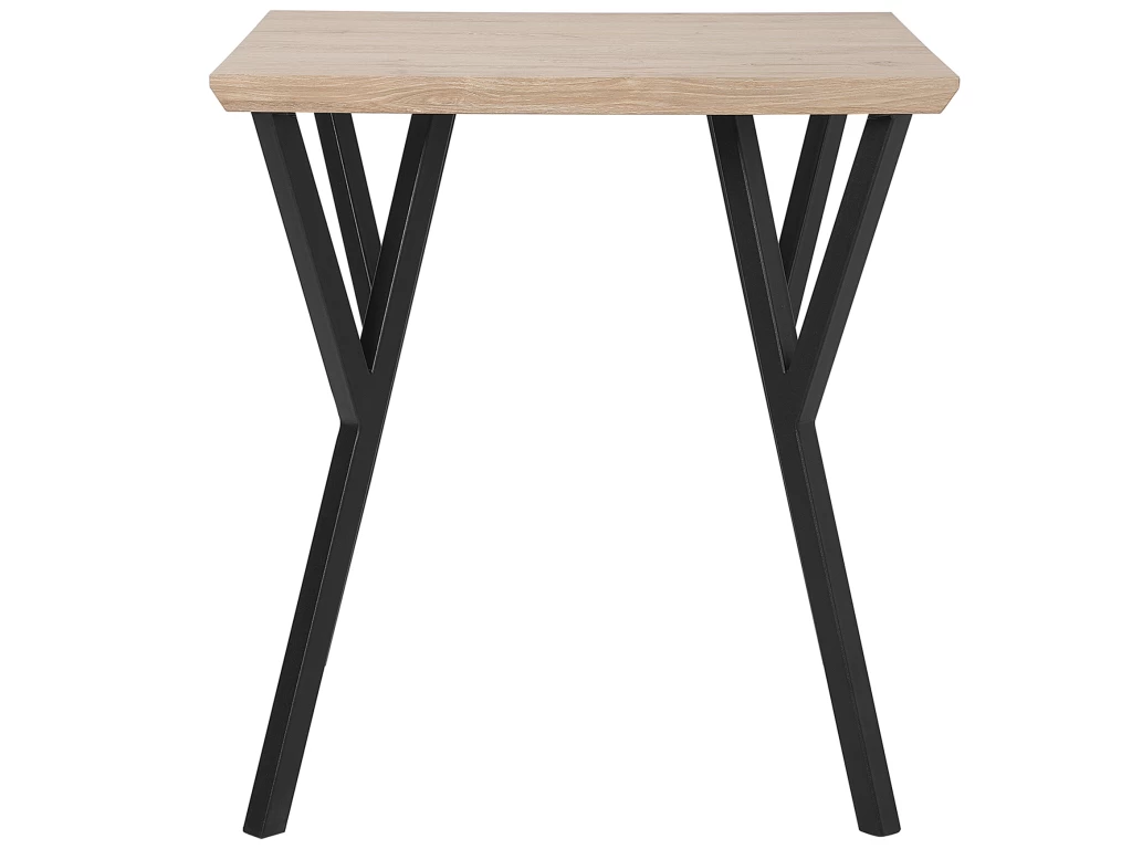 Table 70 X 70 Cm Bois Clair Et Noir BRAVO 6 Table 70 X 70 Cm Bois Clair Et Noir BRAVO – Image 4