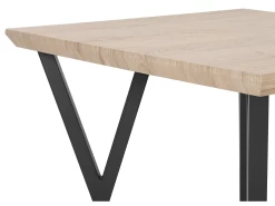 Table 70 X 70 Cm Bois Clair Et Noir BRAVO 13 Table 70 X 70 Cm Bois Clair Et Noir BRAVO -Magasin de meubles de restaurant table a manger 16223535