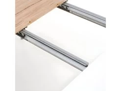 Table à Manger Extensible 160-200 X 90 X 77 Cm - Blanc/Chêne San Remo -Magasin de meubles de restaurant table a manger 17562853