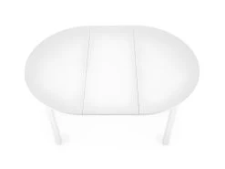 Table à Manger Extensible Ovale 102-142 X 102 X 76 Cm - Blanc -Magasin de meubles de restaurant table a manger 17562893