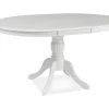 Table à Manger Ovale 106-141 X 106 X 76 Cm - Blanc -Magasin de meubles de restaurant table a manger 17562929