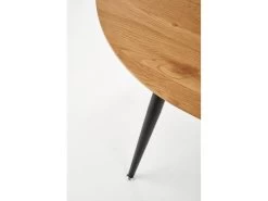 Table à Manger Extensible 120-160 X 80 X 74 Cm - Chêne Doré/Noir -Magasin de meubles de restaurant table a manger 17563005