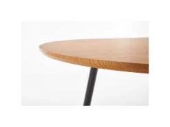 Table à Manger Extensible 120-160 X 80 X 74 Cm - Chêne Doré/Noir -Magasin de meubles de restaurant table a manger 17563007