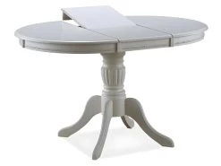 Table à Manger Ovale 106-141 X 106 X 76 Cm - Ecru