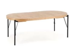 Table à Manger Extensible 100-300 X 100 X 76 Cm - Chêne Naturel