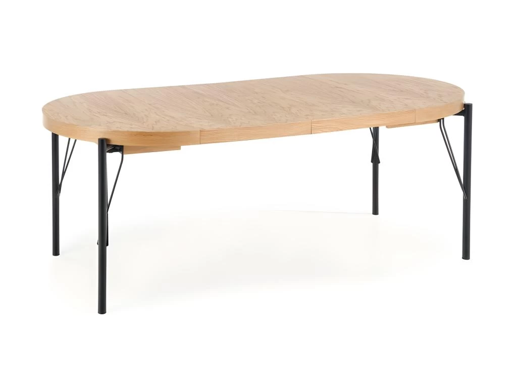 Table à Manger Extensible 100-300 X 100 X 76 Cm - Chêne Naturel 3 Table à Manger Extensible 100-300 X 100 X 76 Cm - Chêne Naturel