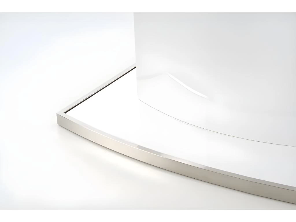 Table à Manger Extensible 120-160 Cm X 120 Cm X 76 Cm - Blanc 7 Table à Manger Extensible 120-160 Cm X 120 Cm X 76 Cm - Blanc – Image 5