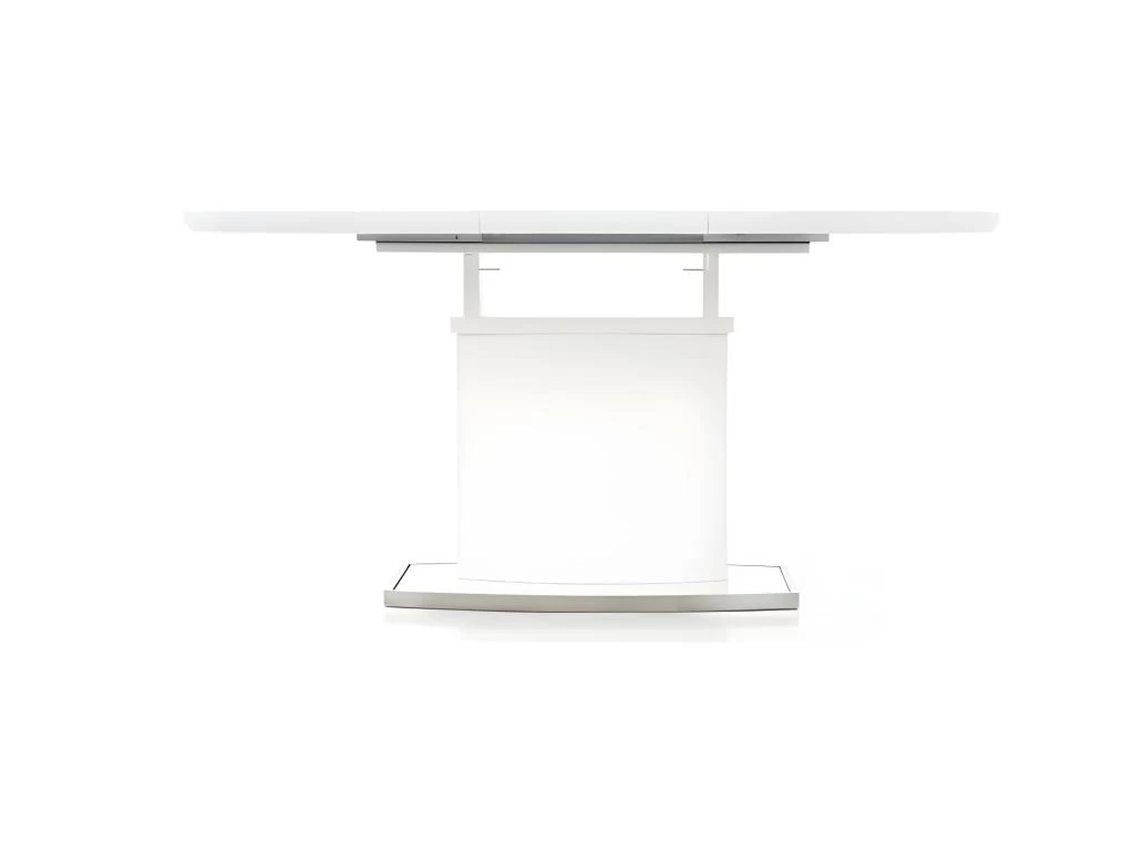 Table à Manger Extensible 120-160 Cm X 120 Cm X 76 Cm - Blanc 11 Table à Manger Extensible 120-160 Cm X 120 Cm X 76 Cm - Blanc – Image 9