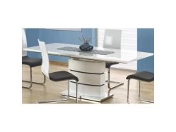 Table à Manger Extensible 160-200 X 90 X 75 Cm - Blanc