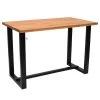 Table De Bar Avec Plateau En Chêne Massif Et Piètement En Bois - LAO 2 Table De Bar Avec Plateau En Chêne Massif Et Piètement En Bois - LAO -Magasin de meubles de restaurant table a manger 17568877